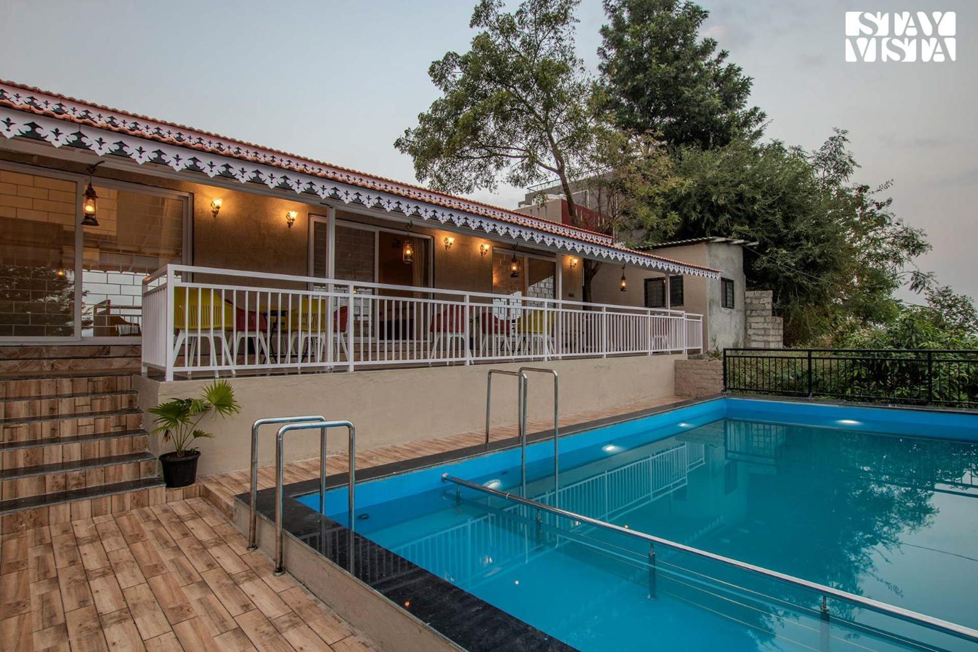 Stayvista'S Harvest Haven - Pool-View Villa With Deck & Machan Near Sula Nashik Eksteriør billede